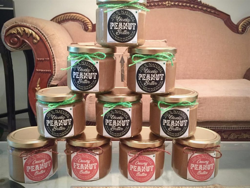 100% Natural Creamy Peanut Butter by Masala Monk