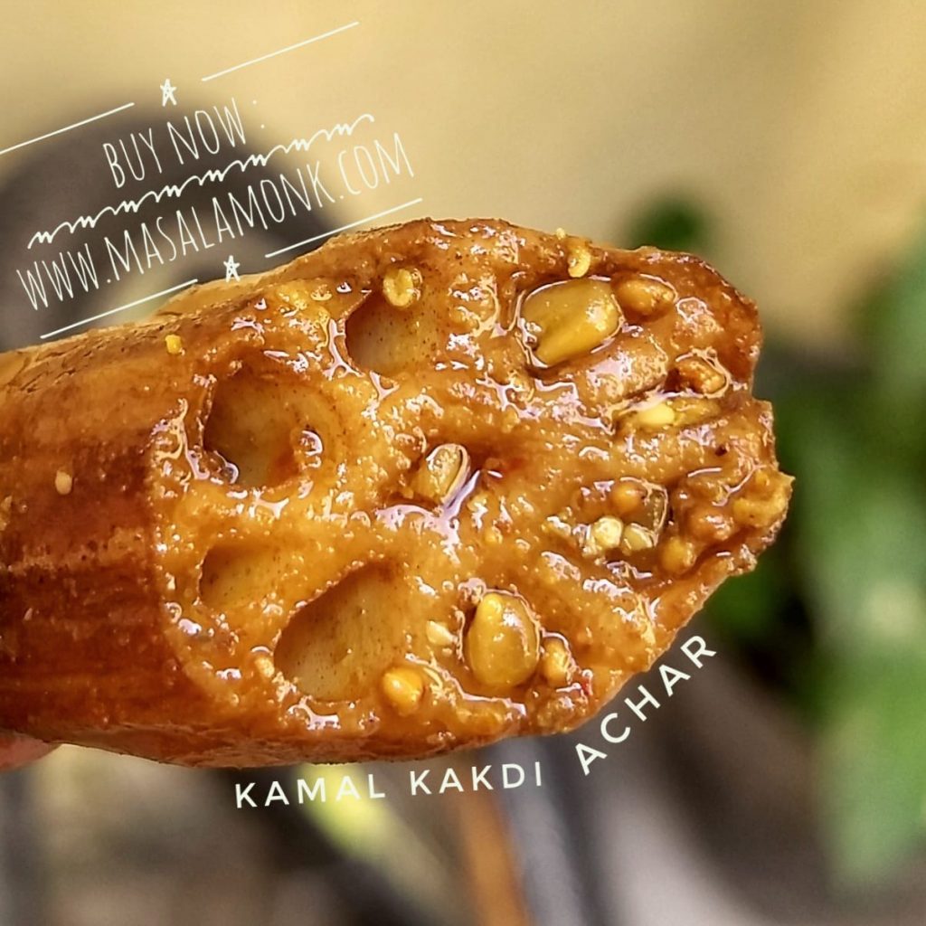 Sindhi Bhee or Lotus Root pickle from Himalayas.