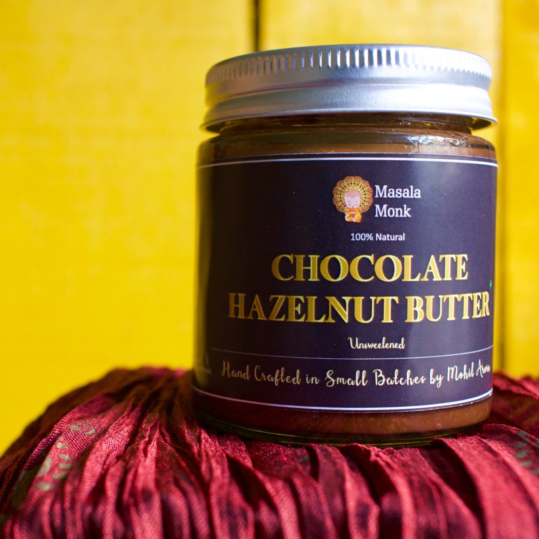 Chocolate & Hazelnut Butter 120 Gms Unsweetened Masala Monk