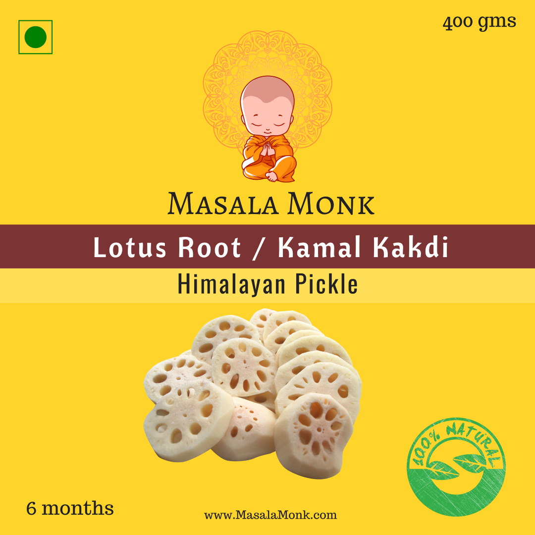 Lotus Root or Kamal Kakdi (in Hindi) Pickle Masala Monk